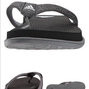 Original adidas comfort sport flip flops.